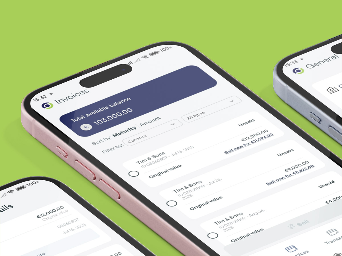Food & Beverage Industry 5 app phones mockups 4
